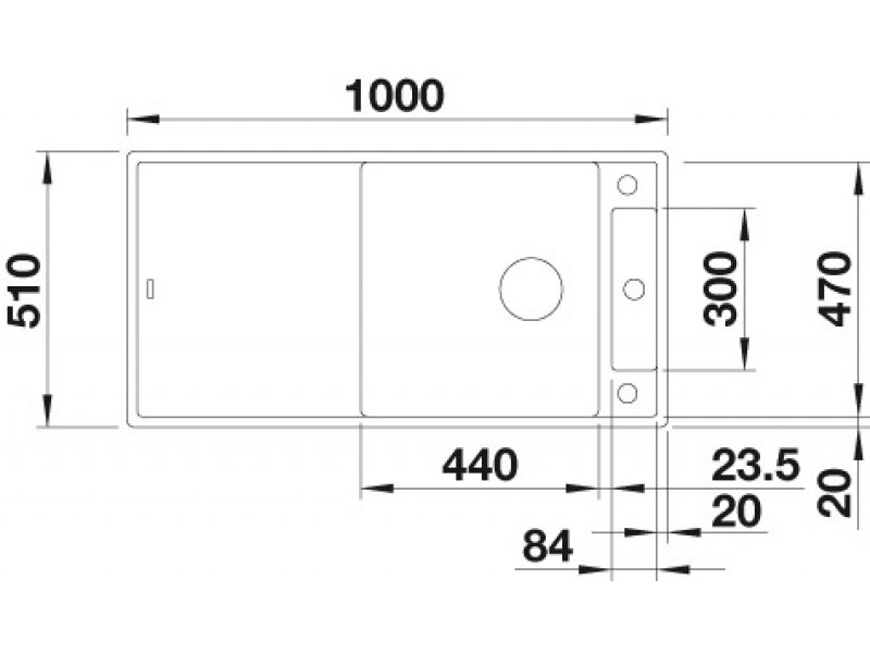Купить Мойка Blanco Axia III XL 6 S-F антрацит, доска ясень, c клапаном-автоматом InFino 523520