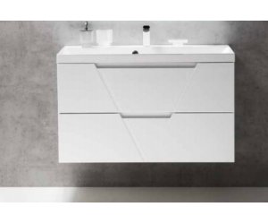 Тумба под раковину BelBagno Vittoria-1000-2C-SO-BL 100 см подвесная, цвет белый глянцевый
