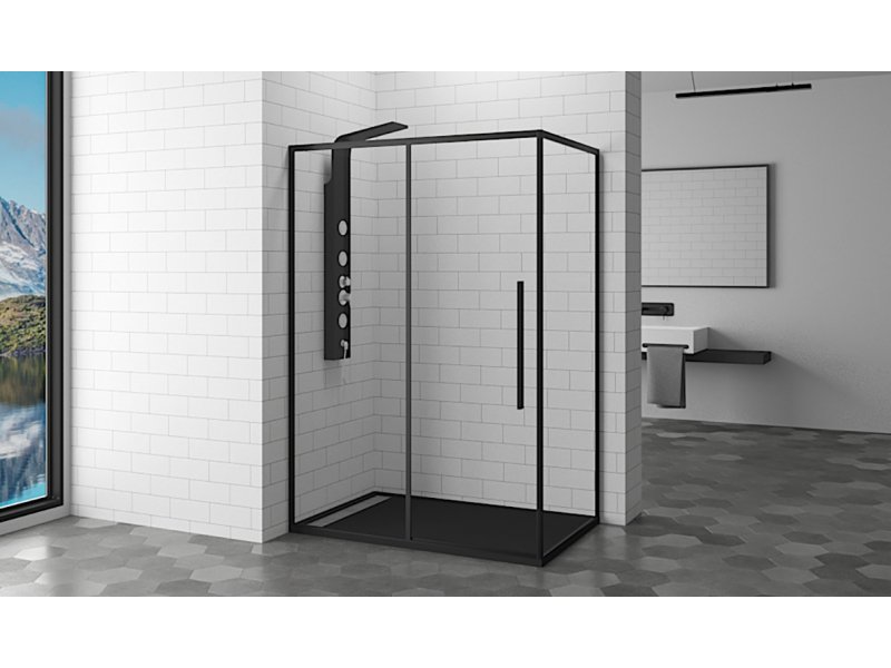 Купить Душевой уголок RGW SV-42-B 32324291-14 110 х 90 см прямоугольный, черный