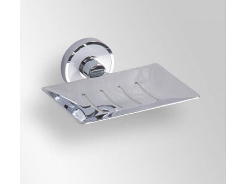 Купить Мыльница прямоугольная Bemeta Trend-i 104108082 12.5 x 11.5 x 5 см, хром, белый
