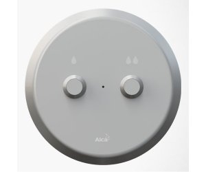 Кнопка электронного смыва на расстоянии AlcaPlast DUAL MEO10 – ручное управление, металл, монтаж: в стену