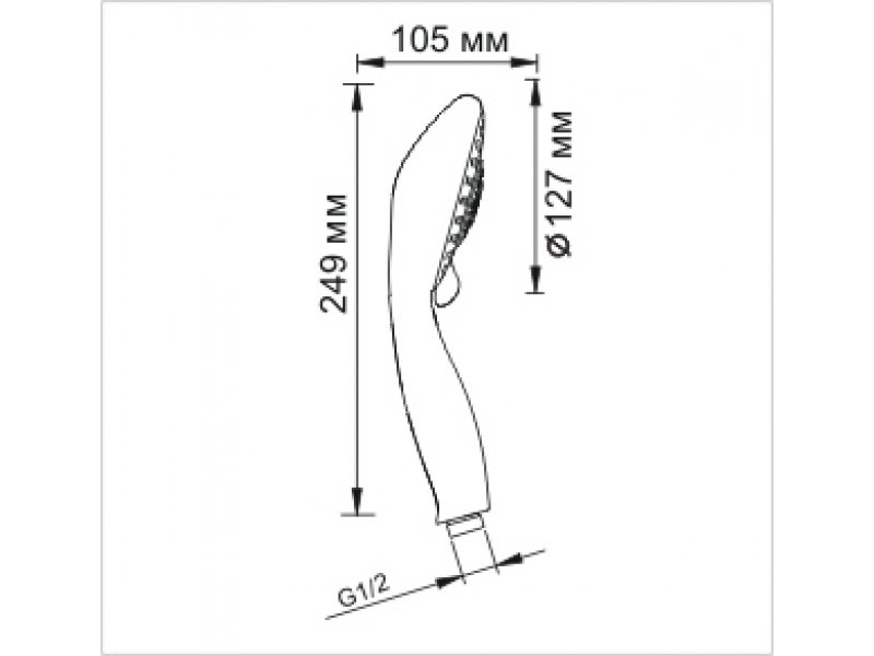 Купить Душевая лейка WasserKRAFT A003, 5-функциональная, хром