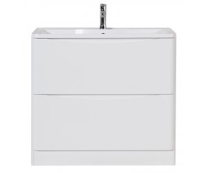 Тумба под раковину BelBagno Acqua-800, 80 см, Bianco Lucido, белый глянцевый, ACQUA-800-2C-PIA-BL