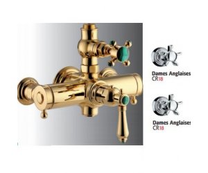 Cмеситель Nicolazzi Termostatico 4917GO18 для душа, золото/Dames Anglaise
