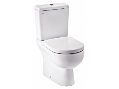 Напольный унитаз Della Globus Super Plus DE311090014 крышка микролифт, белый