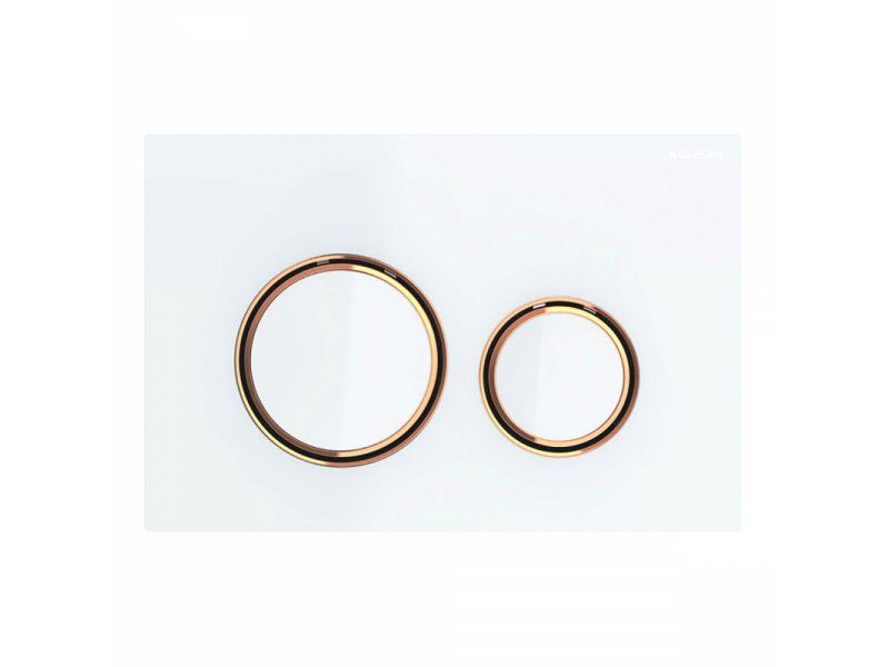 Купить Клавиша Geberit Sigma Type 21 115.650.SI.1, металл, белый/красное золото
