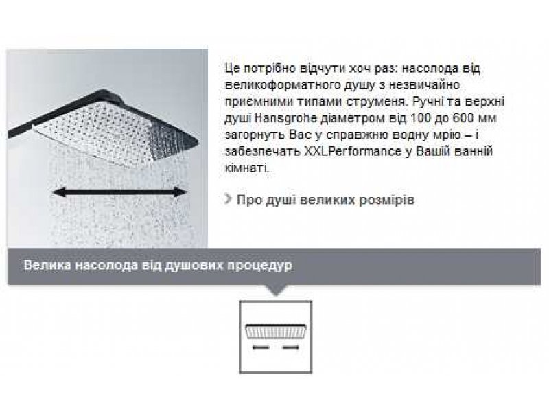 Купить Душевая система AXOR Front Showerpipe 26020000