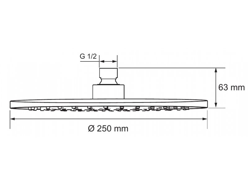 Купить Верхний душ Aquanet Static AF330-84-R250B, черный матовый, 261825