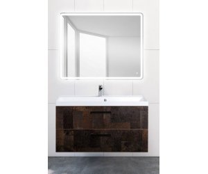 Тумба под раковину BelBagno Aurora AURORA-1000-2C-SO-MET подвесная (2 ящ.)