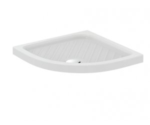 Поддон Vidima 80 x 80 см, W833461 керамический, четверть круга, R 550