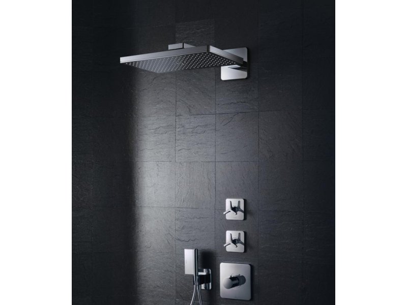 Купить Верхний душ Axor ShowerSolutions 35282000, 46 х 27 см, 3 режима струи, держателем