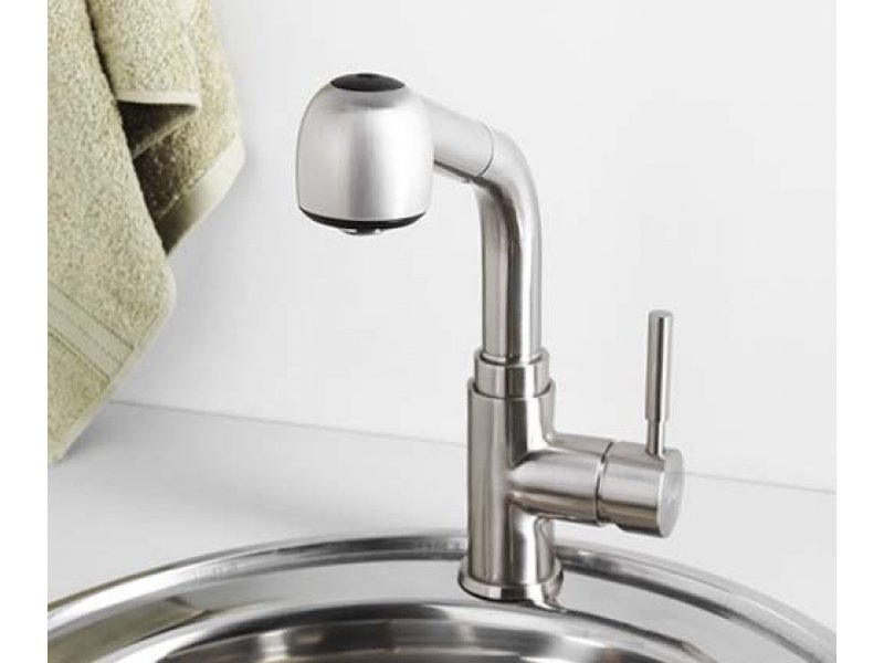 Купить Смеситель WasserKRAFT WERN 4266 для кухни с выдвижным изливом, матовый хром