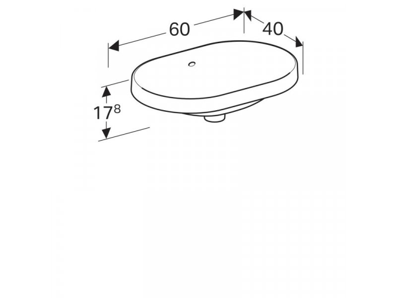 Купить Раковина Geberit Variform 500.728.01.2, 60 x 40 см, белая