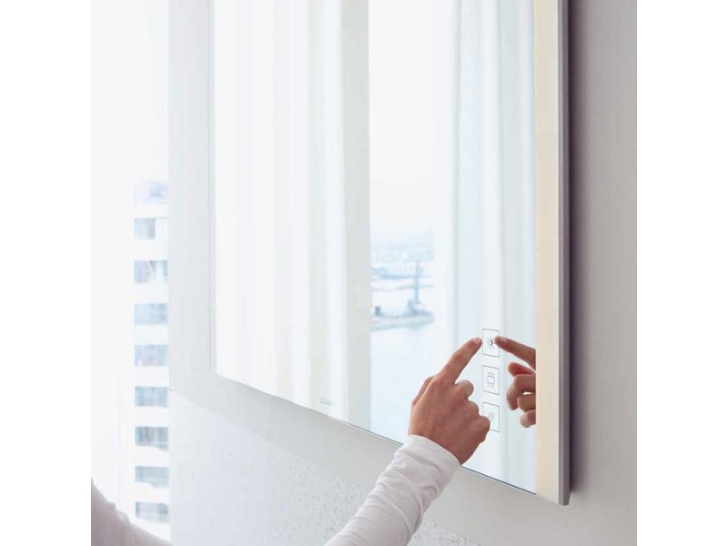 Купить Зеркало Duravit XViu XV70430B1B1 102 x 4 x 80 см с подсветкой, с эффектом Memory, шампань матовый