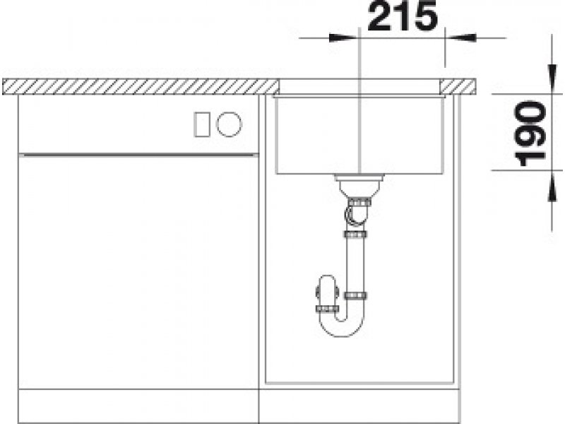 Купить Кухонная мойка Blanco Subline 400-U 523425, жемчужный