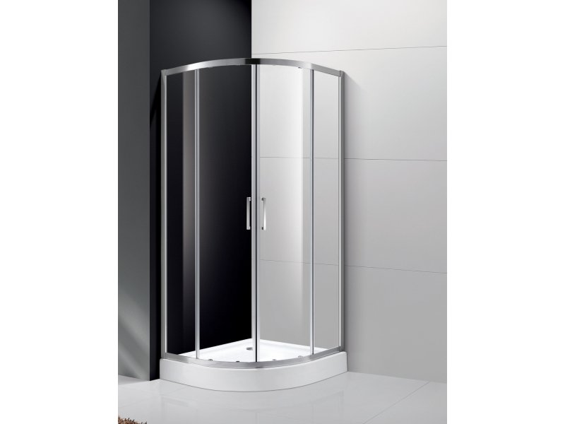 Купить Душевой уголок Cezares Molveno-R-2-100-C-Cr-IV, 100 х 100 см, стекло прозрачное, хром