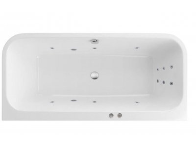 Ванна гидромассажная Excellent Arana 180 x 85 см, LINE, хром, каркас в подарок