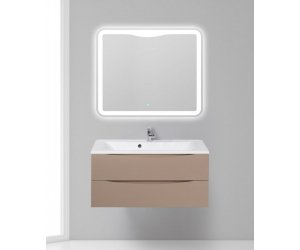 Тумба под раковину BelBagno Marino MARINO-1000-2C-SO-CL-P, 100 х 44,5 х 55 см, Cappuccino Lucido - бежевый глянец
