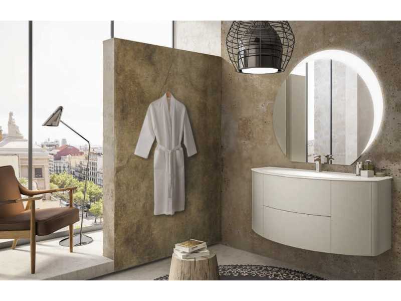 Купить Тумба под раковину Cezares Eden 54417 121 см подвесная, цвет grigio natura
