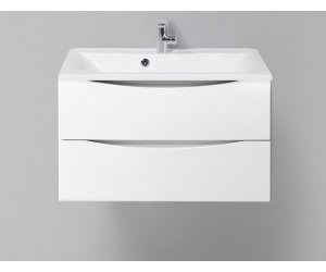 Тумба под раковину BelBagno Marino MARINO-800-2C-SO-BL-P, 80 х 45 х 55 см, Bianco Lucido - белый глянец