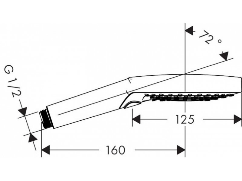 Купить Ручной душ Hansgrohe Raindance Select S 26530700, 12 см, 3 режима, белый матовый