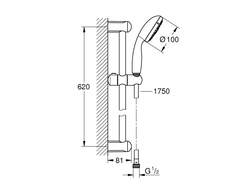 Купить Душевой гарнитур Grohe Tempesta New Cosmopolitan 27795001 (27795000)