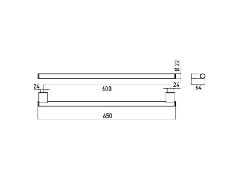 Купить Полотенцедержатель Emco System 2 3560 001 60, 65 см, хром