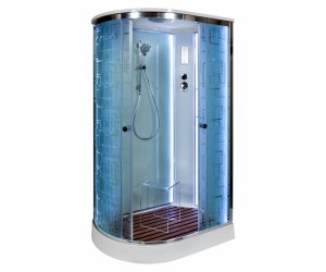 Душевая кабина Deto Em EM1512 L/R LED 120 x 80 см, с крышей, с Led подсветкой