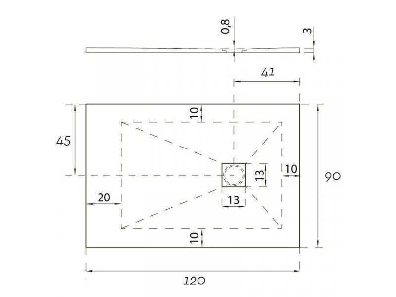 Купить Душевой поддон Aquanet Pleasure 120 x 90 x 3 см