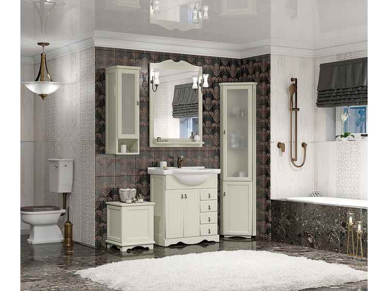 Купить Зеркало Opadiris Клио/Брунелла 65 см, слоновая кость, 00-00003864