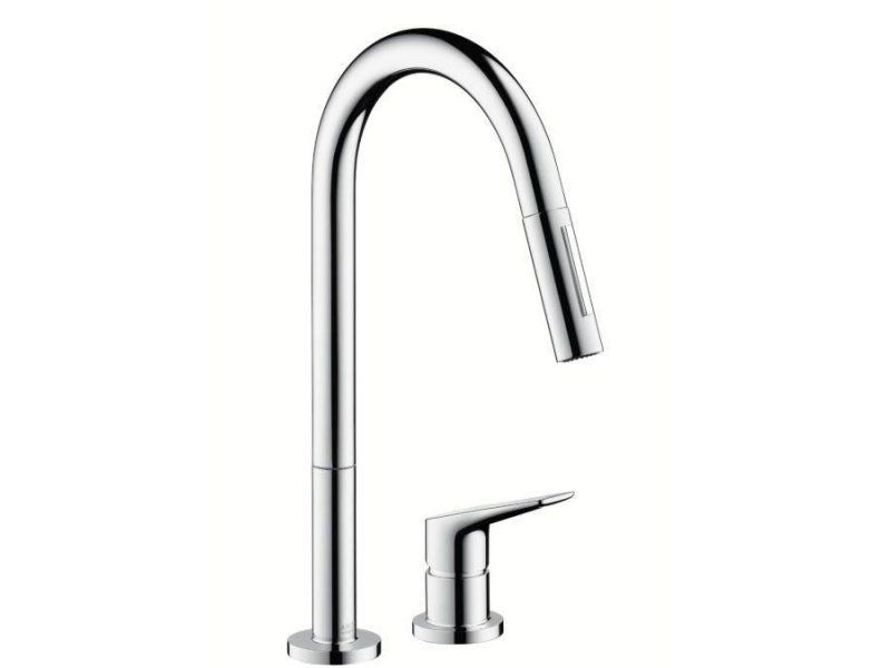 Купить Смеситель для кухни Axor Citterio M 34822000, с выдвижным изливом, хром