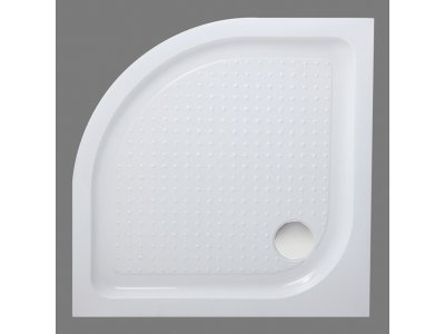 Душевой поддон BelBagno TRAY-BB-R-80-550-15-W 80 x 80 см с сифоном, четверть круга