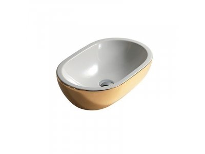 Раковина Galassia Midas 5234OR, белый/золото