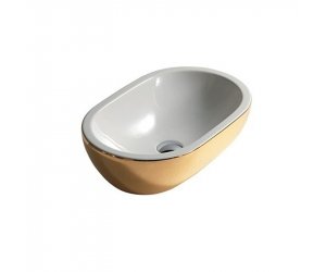 Раковина Galassia Midas 5234OR, белый/золото