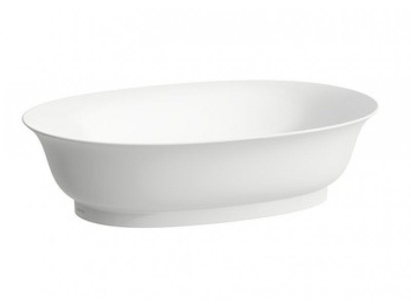 Купить Раковина Laufen New Classic 8.1285.2.757.112.1 55 х 38 х 14.5 см, накладная, SaphirKeramik, без перелива, белый матовый