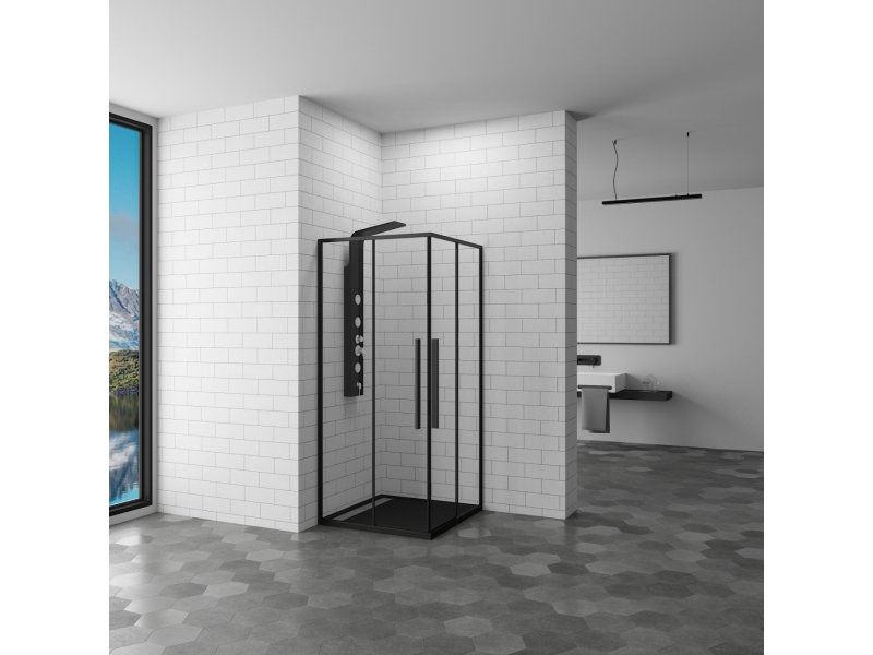 Купить Душевой уголок RGW SV-31-B 32323188-14 80 х 80 см квадратный, черный
