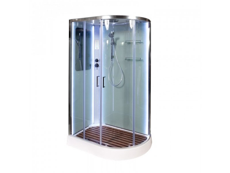 Купить Душевая кабина Deto A 102 L/R 120 x 80 см, с крышей, Led
