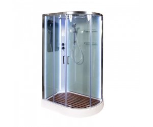 Душевая кабина Deto A 102 L/R 120 x 80 см, с крышей, Led