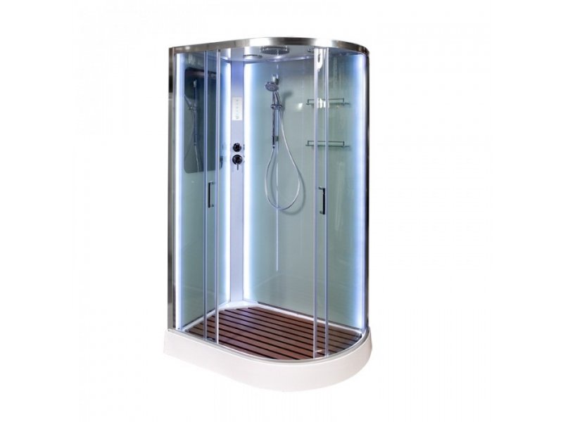 Купить Душевая кабина Deto A 102 L/R 120 x 80 см, с крышей, Led