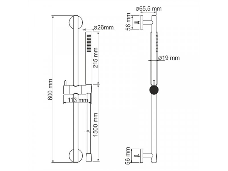Купить Душевой гарнитур WasserKRAFT A142, хром