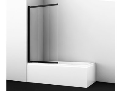 Стеклянная шторка WasserKraft 61S02-100 для душа, распашная, двухстворчатая