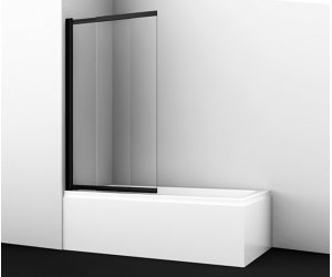 Стеклянная шторка WasserKraft 61S02-100 для душа, распашная, двухстворчатая