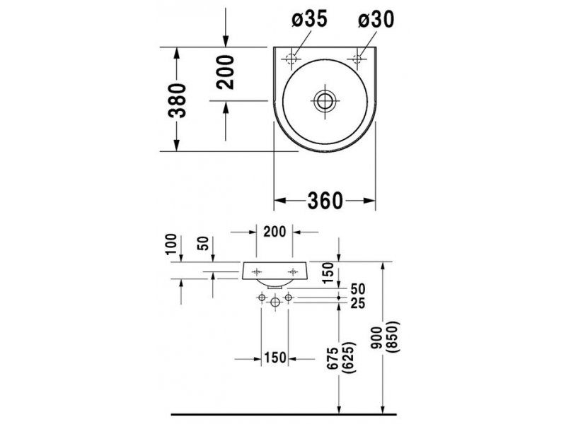 Купить Раковина Duravit Architec 0766350000