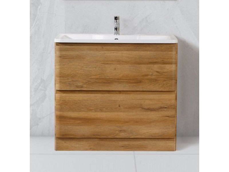 Купить Тумба под раковину BelBagno Albano-1000 ALBANO-1000-2C-PIA-RR, 100 см, цвет Rovere Rustico