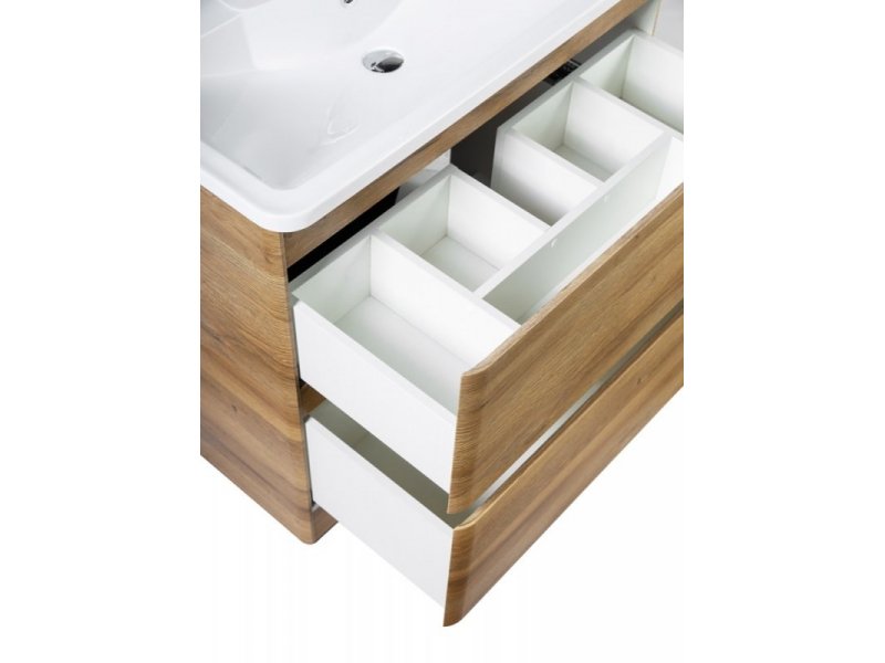Купить Тумба под раковину BelBagno Albano-1000 ALBANO-1000-2C-PIA-RR, 100 см, цвет Rovere Rustico