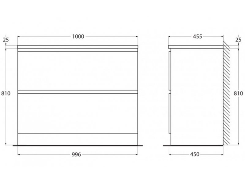 Купить Тумба под раковину BelBagno Albano-1000 ALBANO-1000-2C-PIA-RR, 100 см, цвет Rovere Rustico
