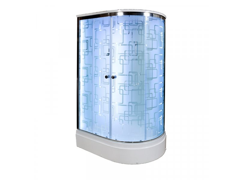 Купить Душевая кабина Deto Em EM2712 L/R LED 120 x 80 см, с крышей, с Led подсветкой