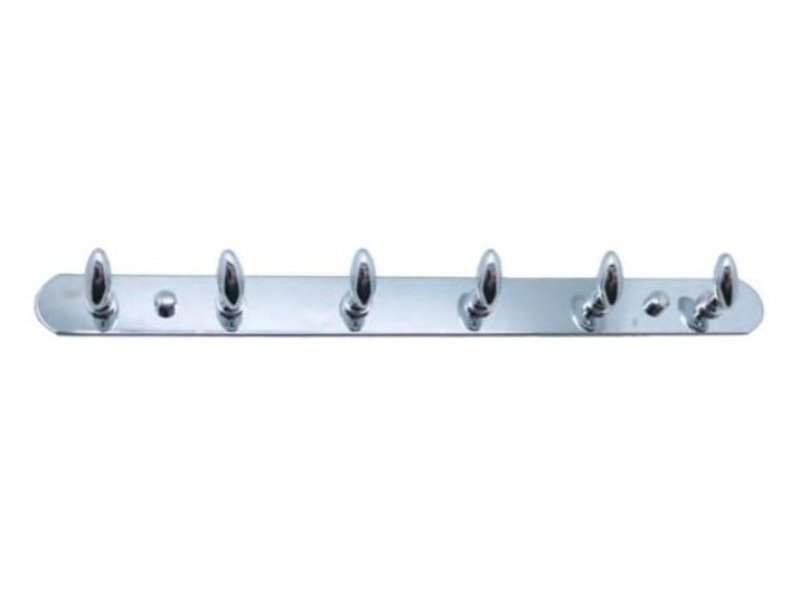 Купить Планка 6 крючков Fixsen FX-1416, хром