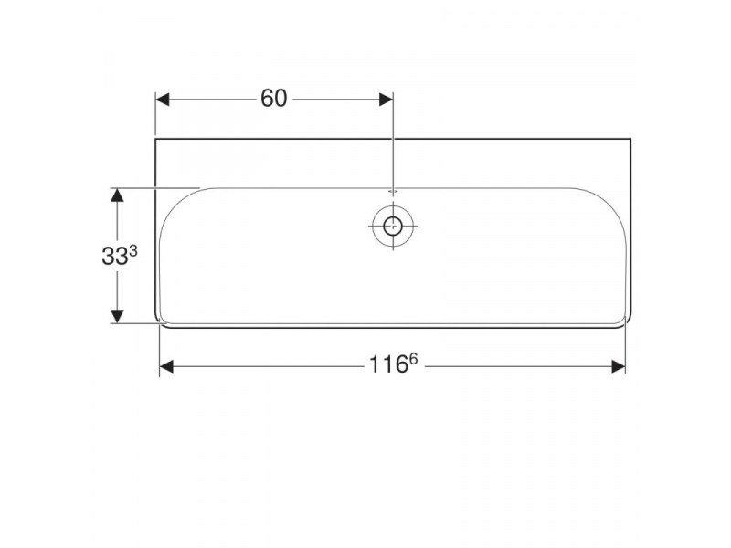 Купить Раковина Geberit Smyle Square 500.225.01.1, 120 х 48 см, белая