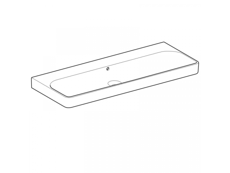 Купить Раковина Geberit Smyle Square 500.225.01.1, 120 х 48 см, белая